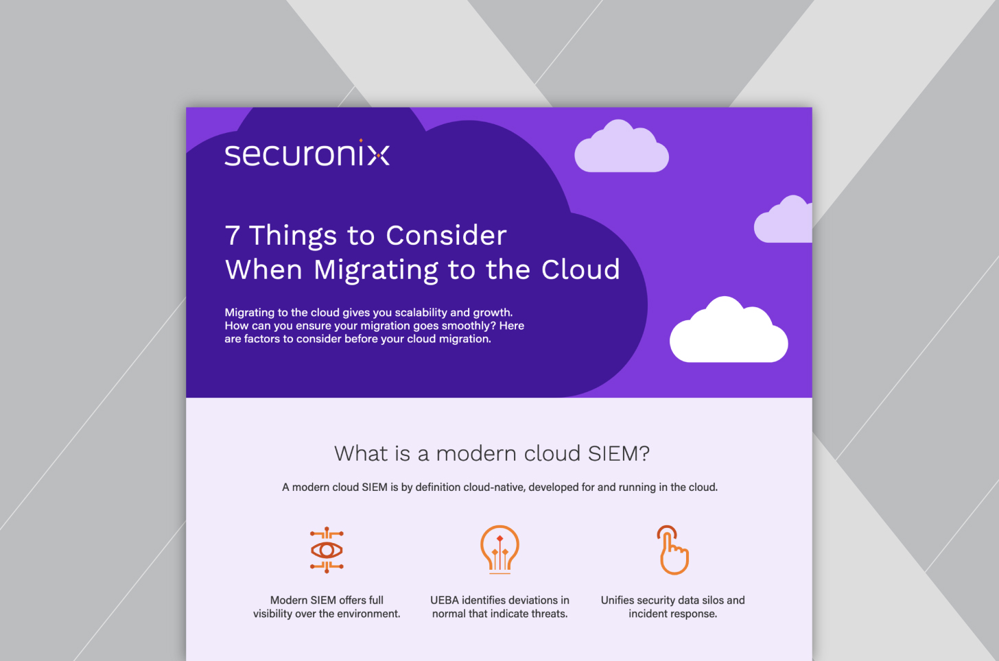 7 Things To Consider When Migrating To The Cloud Securonix