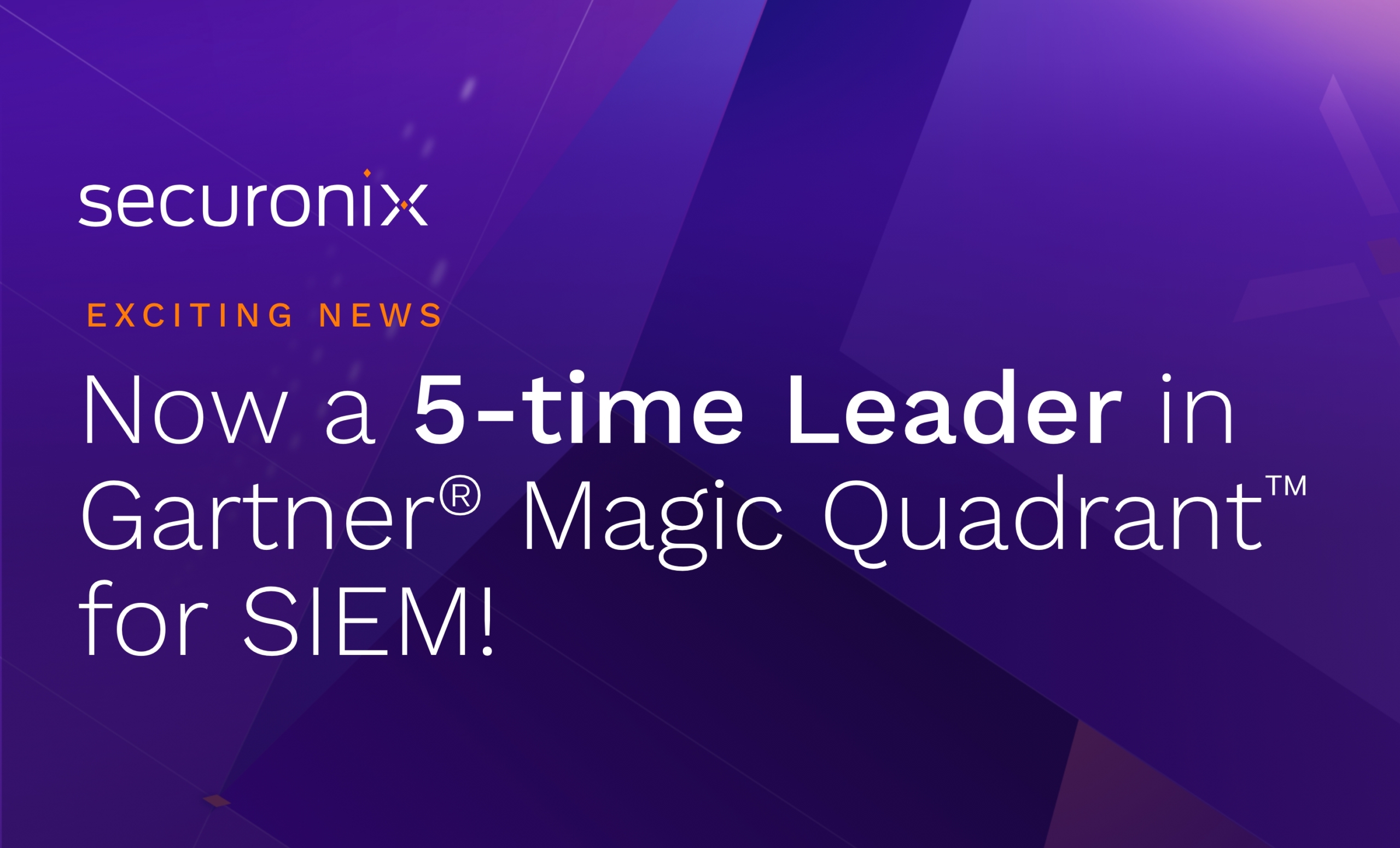 2024 GARTNER® MAGIC QUADRANT™ FOR SIEM Securonix